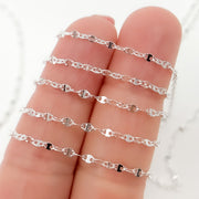 Sterling Silver Diamond Cut Marina Chain